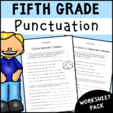 5th Grade Punctuation Worksheet Pack | Literacy Activities