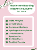 5th Grade (Quick) Phonics and Reading Diagnostic Assessmen