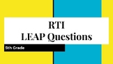 5th Grade MATH RTI Questions