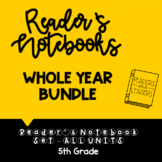 5th Grade Reader's Notebooks: WHOLE YEAR BUNDLE