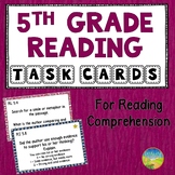 5th Grade Reading Comprehension Common Core Task Cards