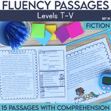 5th Grade Reading Fluency Passages | Level T-V Set 1 | Com