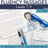 5th Grade Reading Fluency Passages | Level T-V Set 2 | Com