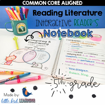 Preview of 5th Grade Reading Interactive Notebook: Reading Literature Standards