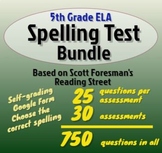 5th Grade Reading Street Spelling Tests Back to School Bun