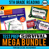 5th Grade Reading– TEST PREP SURVIVAL MEGA BUNDLE {Growing