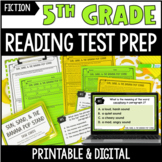 5th Grade Reading Test Prep Practice: Fiction w/ Digital Practice