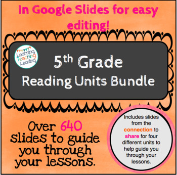 Preview of 5th Grade Reading Units Bundle Distance Learning