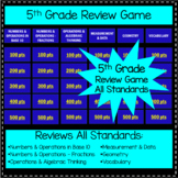 Preview of 5th Grade Review Game - All Standards Back to School 6th or End of Year 5th