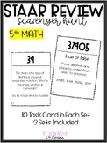 5th Grade Review Scavenger Hunt STAAR {fractions, decimals