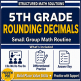 5th Grade Rounding Decimals | Small Group Math Routine