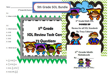 Preview of 5th Grade SOL Review Bundle