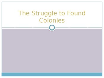 Preview of 5th Grade SS: Finding the Colonies PowerPoint