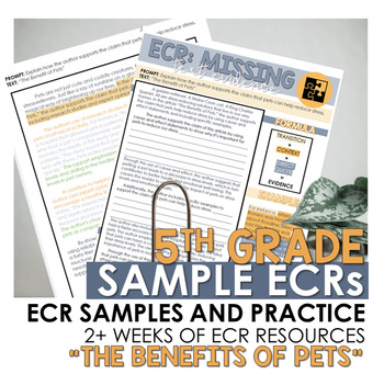 Preview of 5th Grade STAAR ECR Extended Constructed Response Samples & Practice: Nonfiction