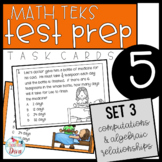 5th Grade Math TEKS Task Cards - Set 3