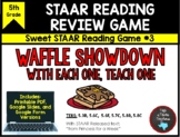 5th Grade STAAR Reading Review Game #3: Waffle Showdown Ta