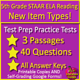 5th Grade STAAR 2.0 Test Prep Reading Passages Practice Te