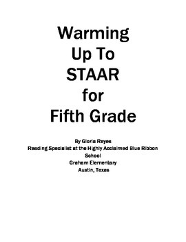 Preview of 5th Grade STAAR Reading Warming Up to STAAR Reading