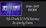5th Grade STAAR Review Jeopardy Game 2016-17