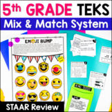 5th Grade STAAR Review Math TEKS - Games, Assessments, STA