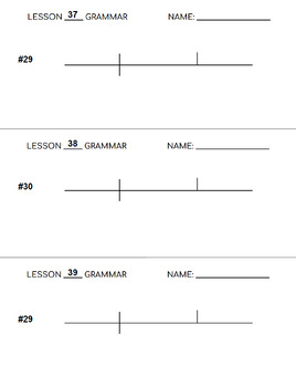 Preview of 5th Grade Saxon Grammar Diagrams