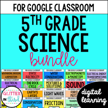 Preview of 5th Grade Science SOL Activities for Google Classroom Digital Resources