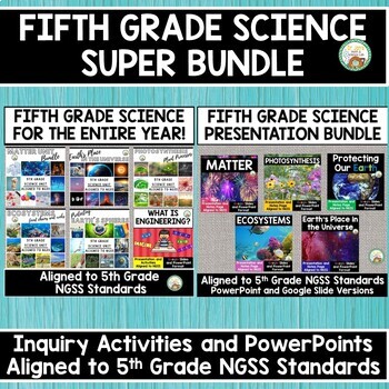 Preview of 5th Grade Science Bundle:  Complete Curriculum  (NGSS Aligned)