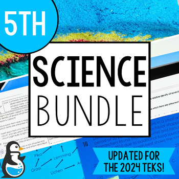 Preview of 5th Grade Science TEKS Curriculum Bundle | Labs Activities Worksheets Unit Plans