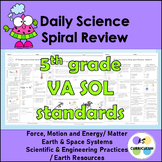 5th Grade Science Daily Spiral Review