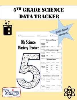 Preview of 5th Grade Science Data Tracker