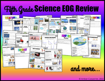 Preview of 5th Grade Science EOG Review