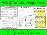 5th Grade Science End of the Year Escape Room