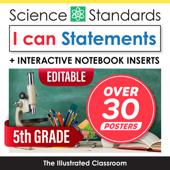 Preview of 5th Grade Science I Can Statements for NGSS Standards