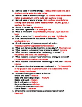 5th Grade Science Questions: I NEED TO KNOW WHAT??? by Ms Al the