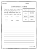 5th Grade Science Quick Writes - ALL TEKS!