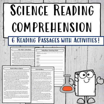 Preview of 5th Grade Science Reading Comprehension | Neil Armstrong and More!