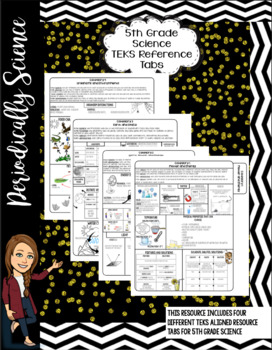 Preview of 5th Grade Science Reference Sheets (Entire Year) TEKS aligned