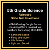 5th Grade Science - Released State Test Questions