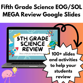Preview of 5th Grade Science SOL/EOG Test Prep Review Google Slides
