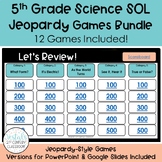 5th Grade Science SOL Jeopardy Games Bundle - Every VA Sci