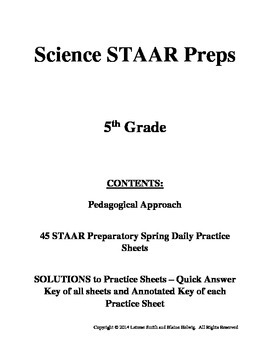Preview of 5th Grade Science (SPRING) Daily Preparatory Warm-Ups (FREE)