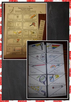 5th grade science staar properties of light freebie