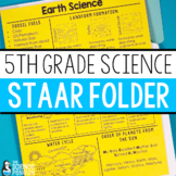 5th Grade Science STAAR Test Prep Review Folder