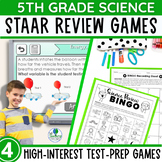 5th grade Science STAAR Review Games BUNDLE - Four Science