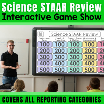 Preview of Science End of Year Activity Interactive Game Show - 5th Grade Science Review