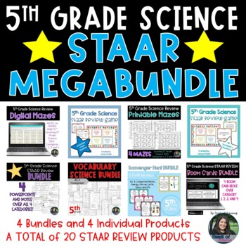 Preview of 5th Grade Science STAAR Review MEGABUNDLE