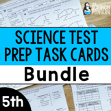 5th Grade Science STAAR Review Test Prep Task Cards | Prin