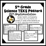 5th Grade Science TEKS Posters- UPDATED 2024 Implementation