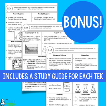 5th Grade Science TEKS Assessments by The Science Penguin  TpT
