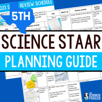 5th Grade Science Staar Planning Guide 2021 Staar Test Prep Tpt